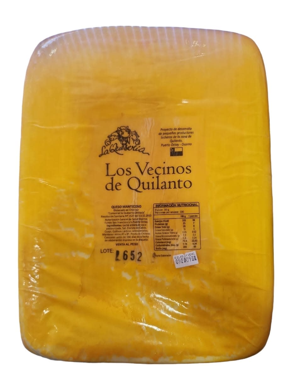 Queso gauda los Vecinos de Quilanto (0,5 kilo)